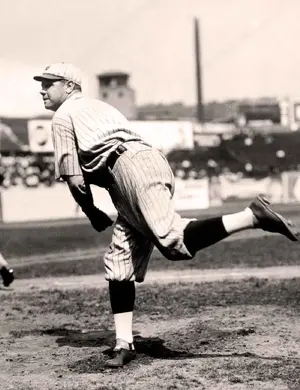 Babe Ruth staying a pitcher — ranked #1