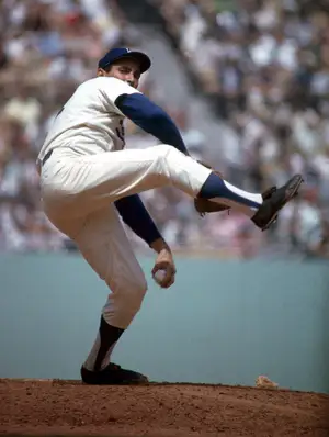 Sandy Koufax retiring at 30 — ranked #5