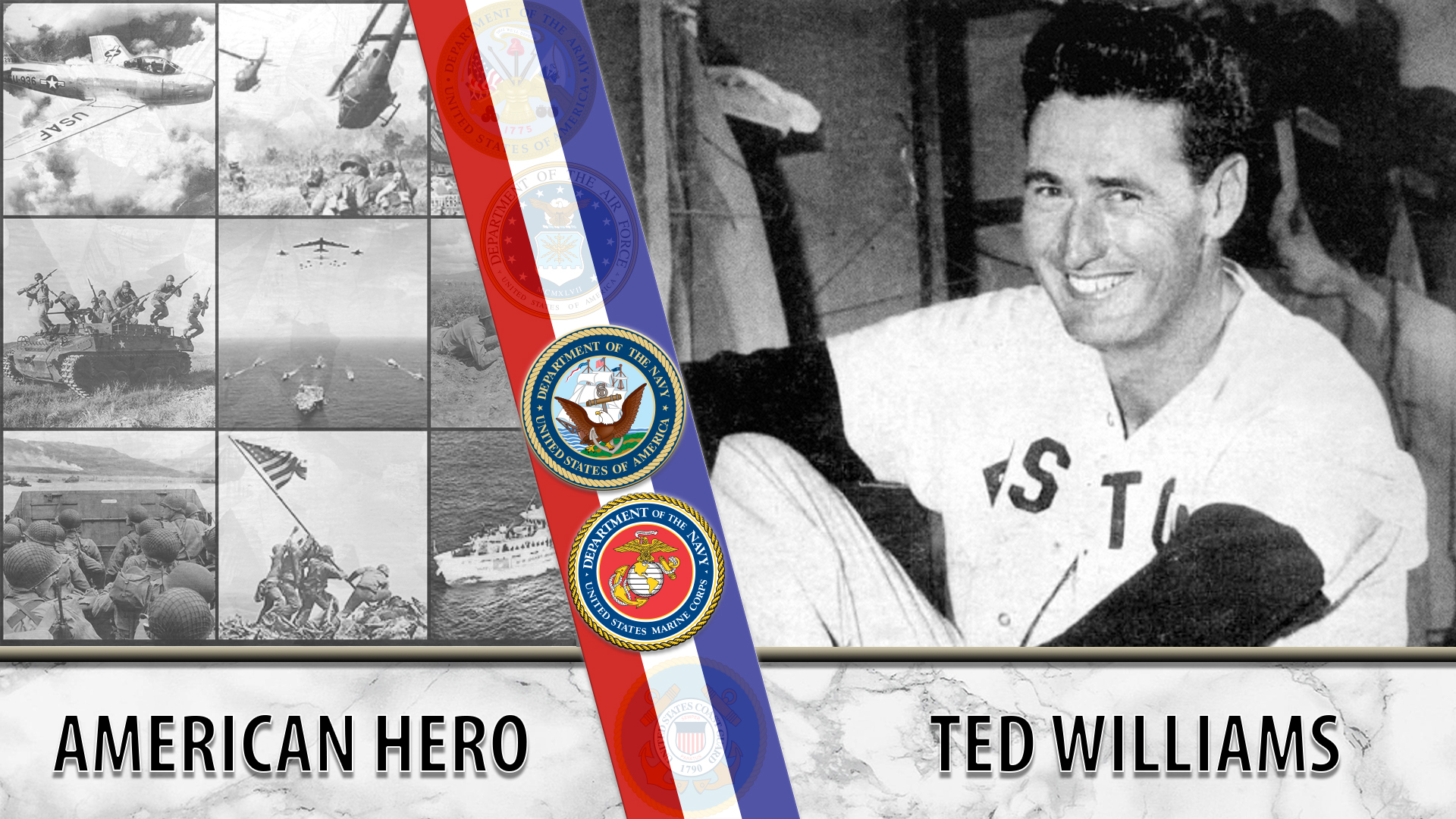 Ted Williams' war years — ranked #4