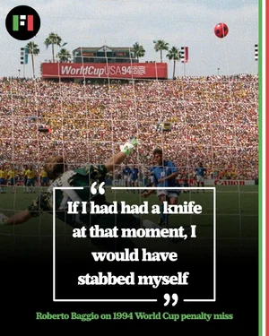 Roberto Baggio's Missed Penalty — ranked #12