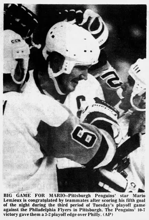 Mario Lemieux's Five Goals (1989) — ranked #3