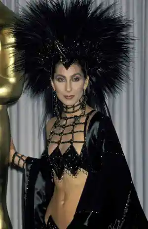Cher's Bob Mackie headdress — ranked #13