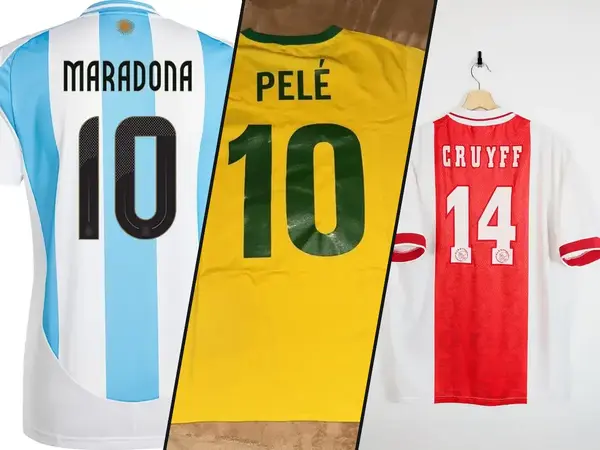 What is the most iconic player-jersey number combination in football history?