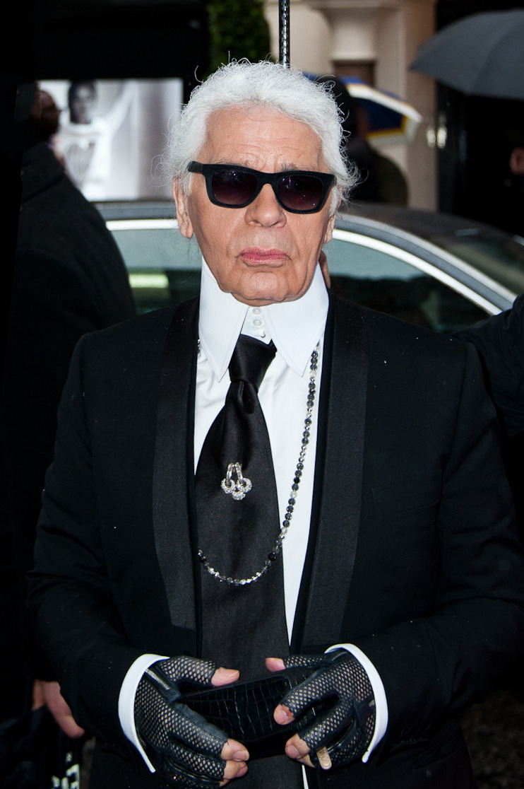 Karl Lagerfeld's collar and sunglasses — ranked #5