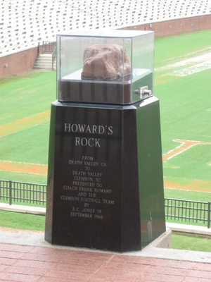Clemson running down the hill — ranked #4