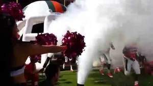 Miami Hurricanes smoke tunnel — ranked #13