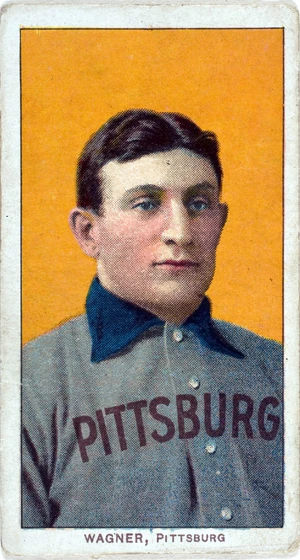 Honus Wagner T206 card — ranked #9