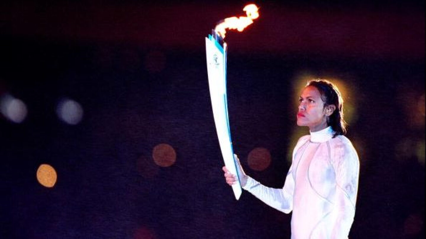 Cathy Freeman lights the water — ranked #4