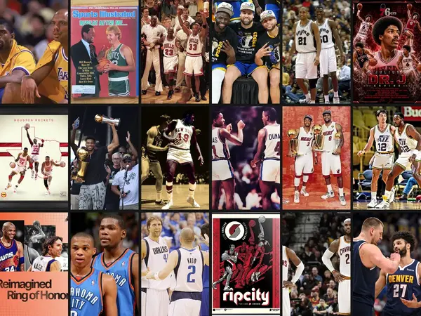 Which NBA franchise has the greatest all-time starting five?