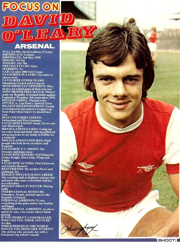 David O'Leary - ranking option ranked #5