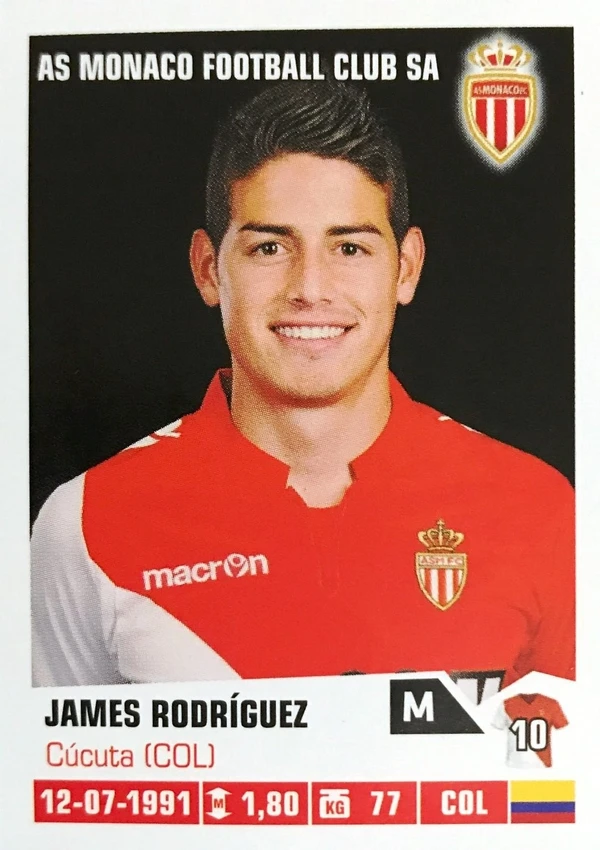 James Rodríguez - ranking option ranked #6
