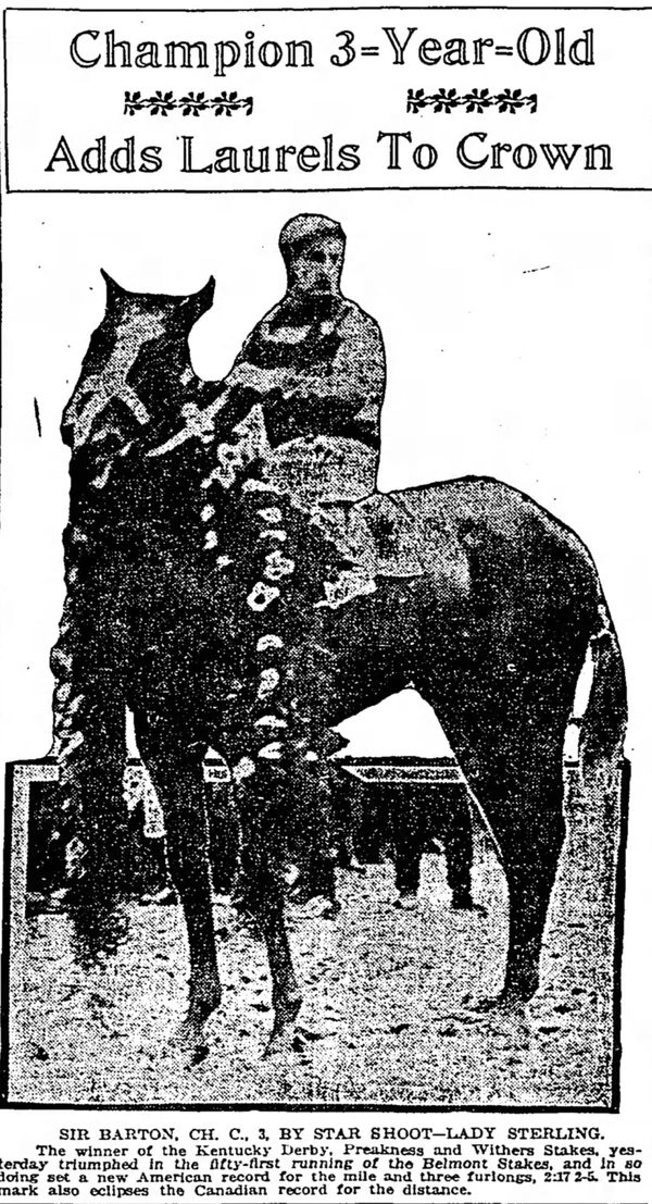 Sir Barton - ranking option ranked #7