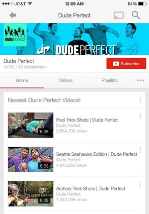 Dude Perfect — ranked #16